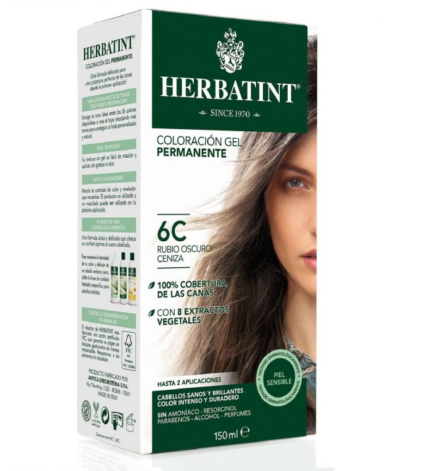Tintura coloración gel permanente Herbatint 6C