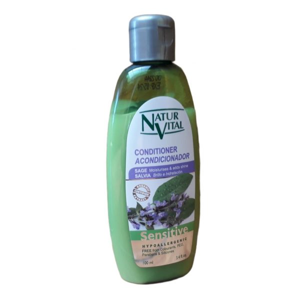 Acondicionador hidratante sensitive salvia ginseng y jojoba de NaturVital