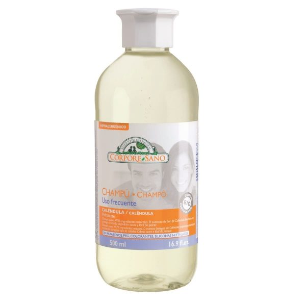 Champú de caléndula uso frecuente Corpore Sano 500 ml.