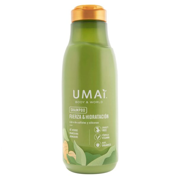 Shampoo UMAI fuerza e hidratación 385 ml
