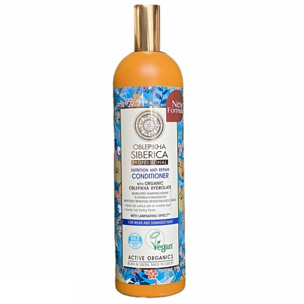 Acondicionador para cabello débil y dañado Natura Sibérica 400 ml.