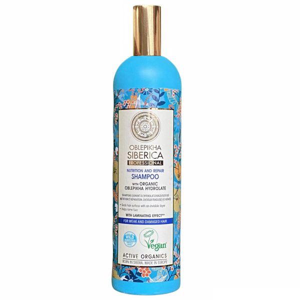 Shampoo para cabello débil y dañado Natura Sibérica 400 ml.