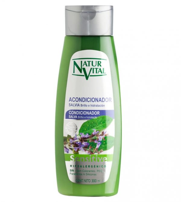 Acondicionador Sensitive Salvia Ginseng Naturvital 300 ml