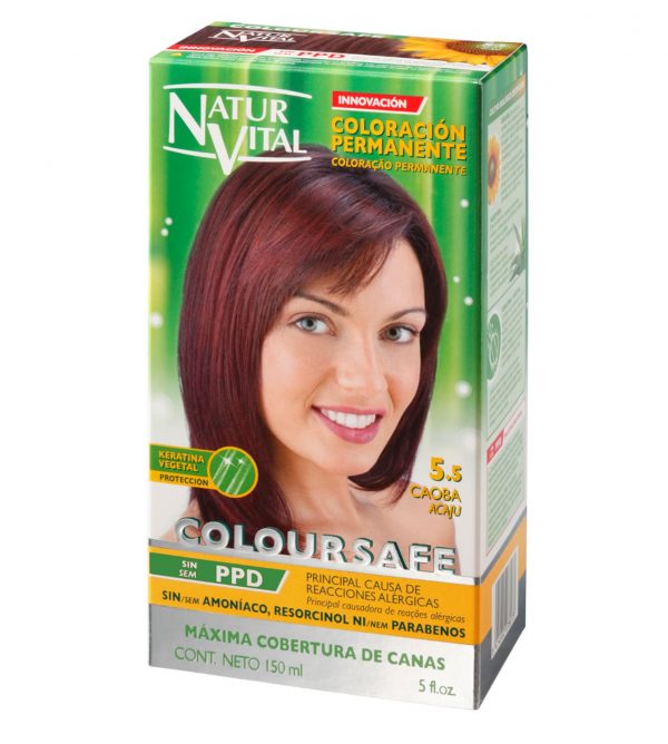 Tintura permanente Coloursefe Caoba Acajú 5.5 NaturVital