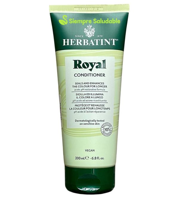Acondicionador Royal para pelo teñido de aloe vera Herbatint