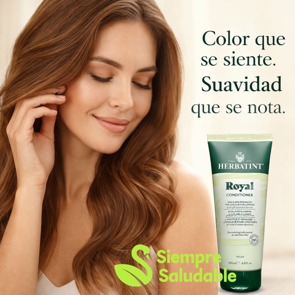 Acondicionador Royal para pelo teñido de aloe vera Herbatint 200 ml - Imagen 2