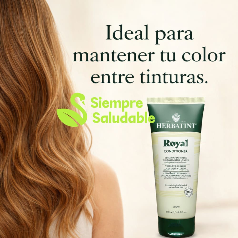 Acondicionador Royal para pelo teñido de aloe vera Herbatint 200 ml - Imagen 5
