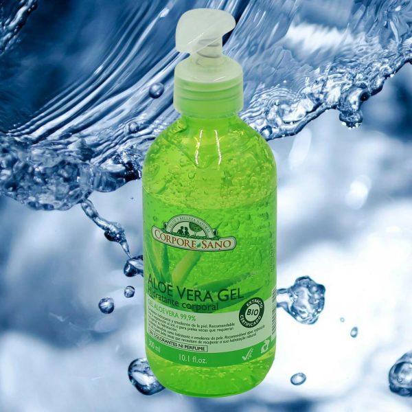 Gel de aloe vera hidratante Corpore Sano 99,9% de pureza certificado biológico