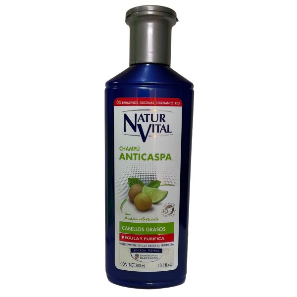 Shampoo anticaspa cabel 300 ml.los grasos NaturVital
