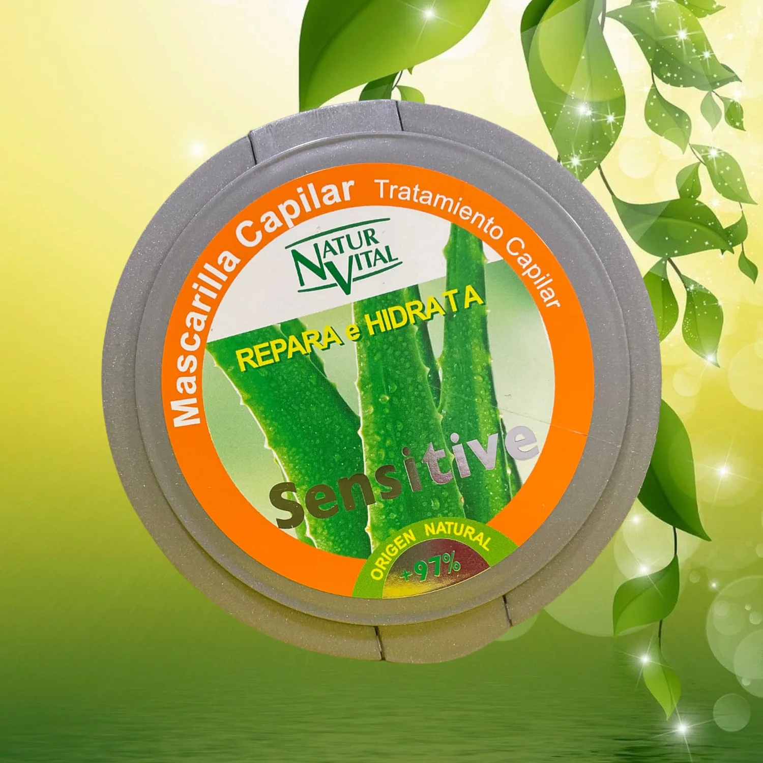 Mascarilla capilar aloe vera y enebro piel sensible NaturVital 300 ml. - Imagen 4