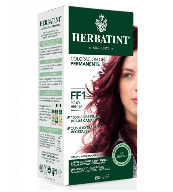Tintura permanente FF1 - Rojo Henna Herbatint