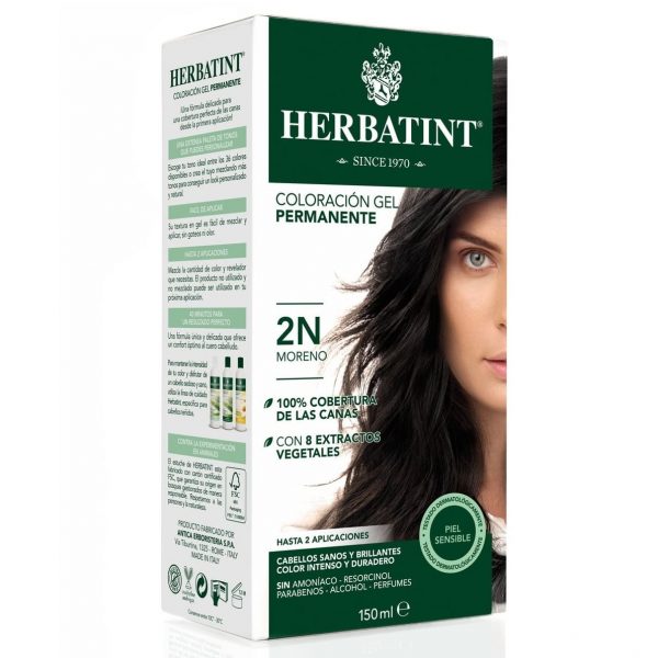 Tintura permanente 2N - Moreno Herbatint