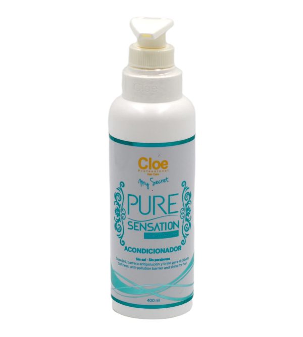 Acondicionador Pure Sensation suavidad y brillo Cloe 400 ml