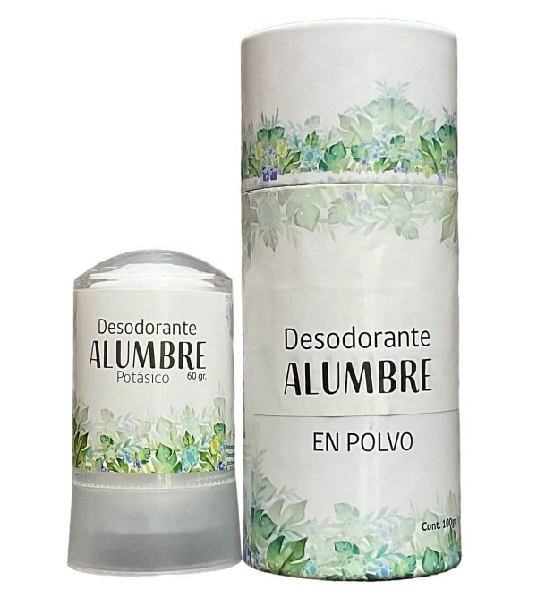 Pack desodorante piedra alumbre potassium alum HBM