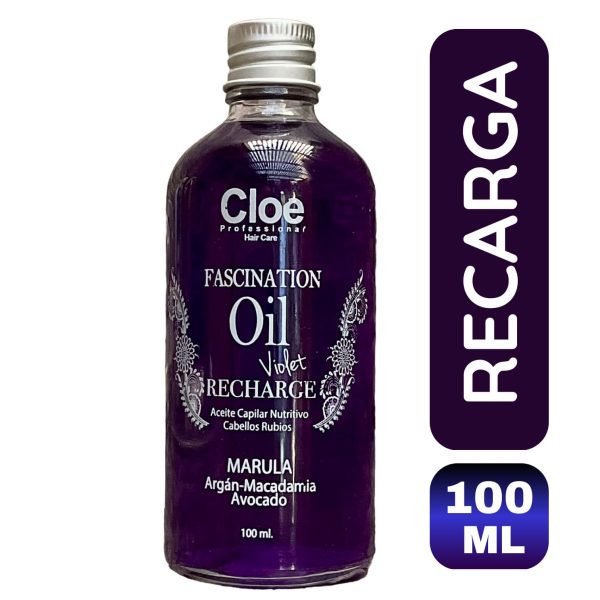 Serum capilar nutritivo Fascination oil violet recarga 100 ml. para cabellos rubios