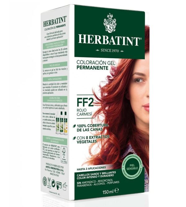 Tintura permanente FF2 - Rojo Carmesí Herbatint