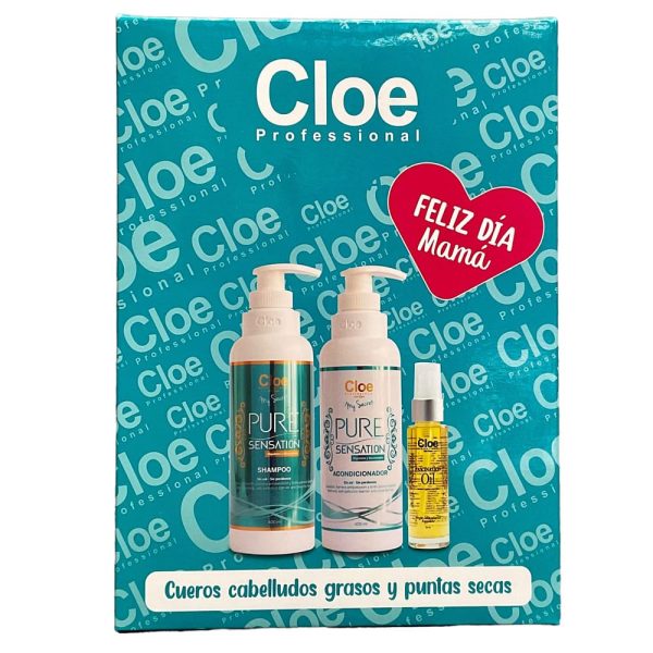Pack día de la madre Cloe - Pure Sensation Raíz Grasa Puntas Secas