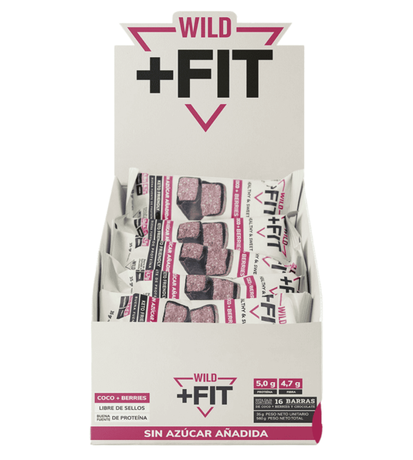 Caja de 16 Barritas Wild Fit Coco Berries