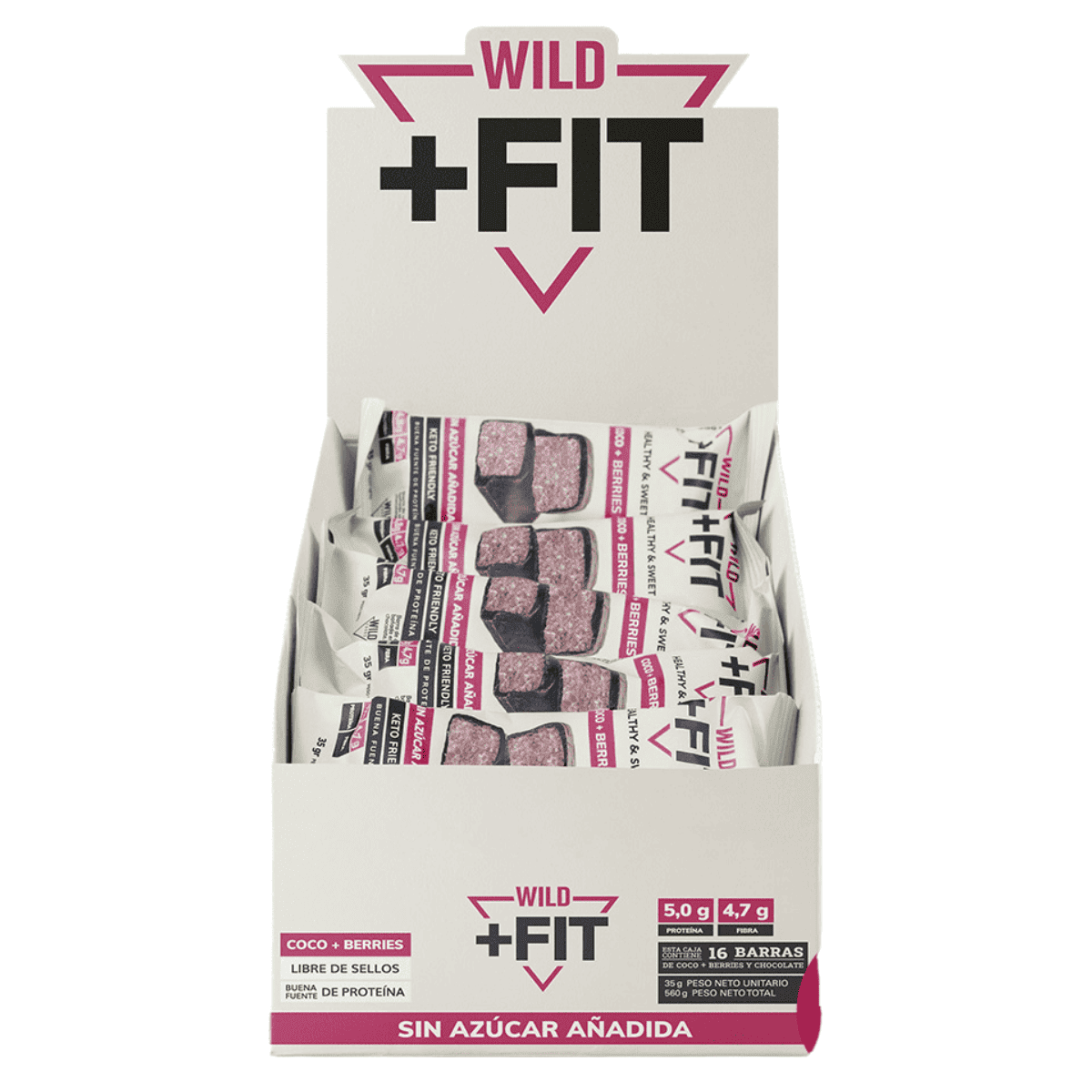 Caja de 16 Barritas Wild Fit Coco Berries