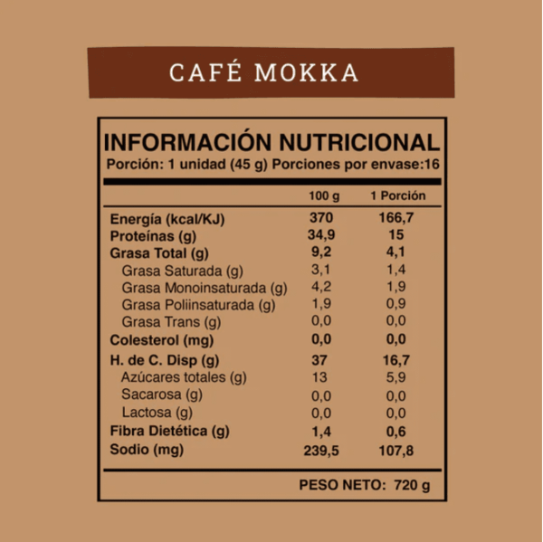 Caja de 16 Barritas de proteína Wild Foods Café Mokka (3)