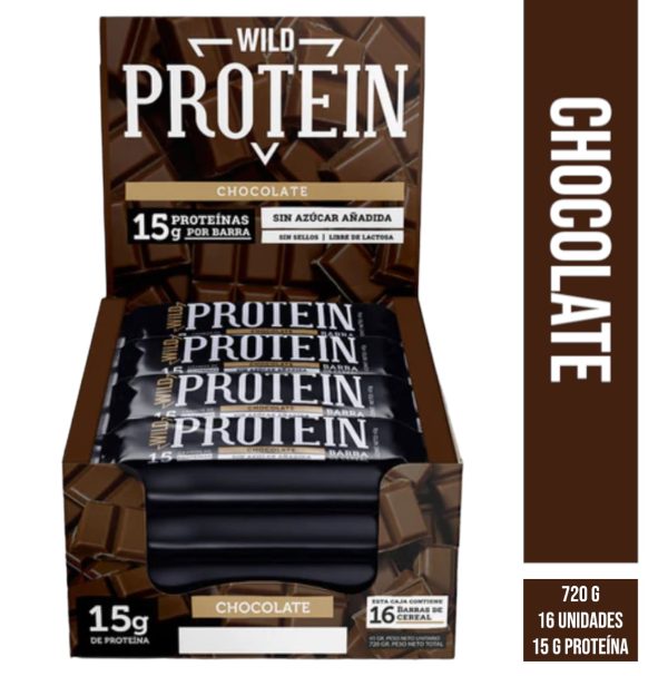 Caja de 16 Barritas de proteína Wild Foods Chocolate