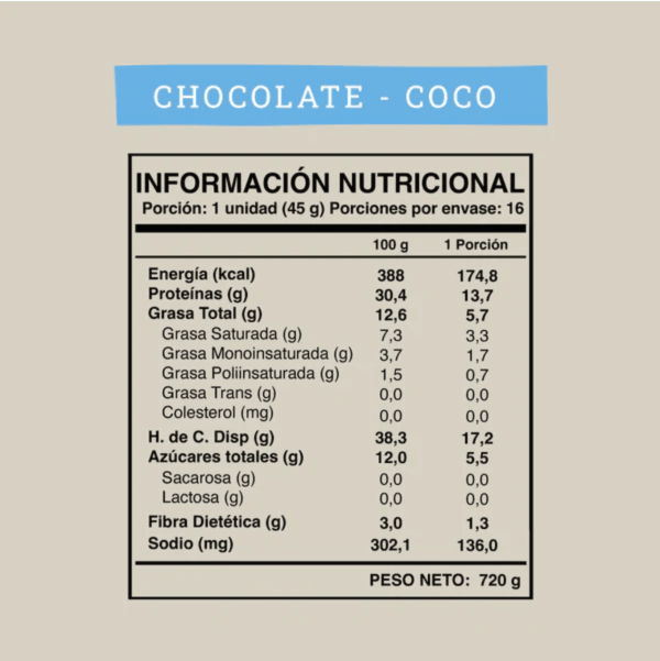 Caja de 16 Barritas de proteina Wild Foods Chocolate Coco (3)