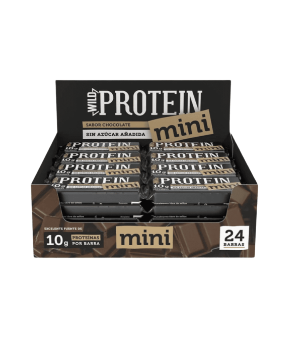 Barritas de proteína Wild Foods Mini 24 Unidades - Sabor Chocolate