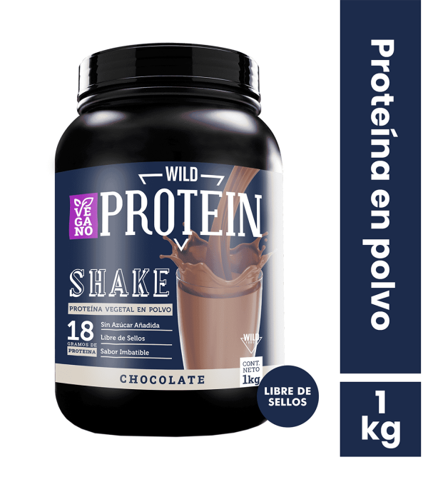 Proteína Vegana en polvo Wild Foods 18g Chocolate 1kg