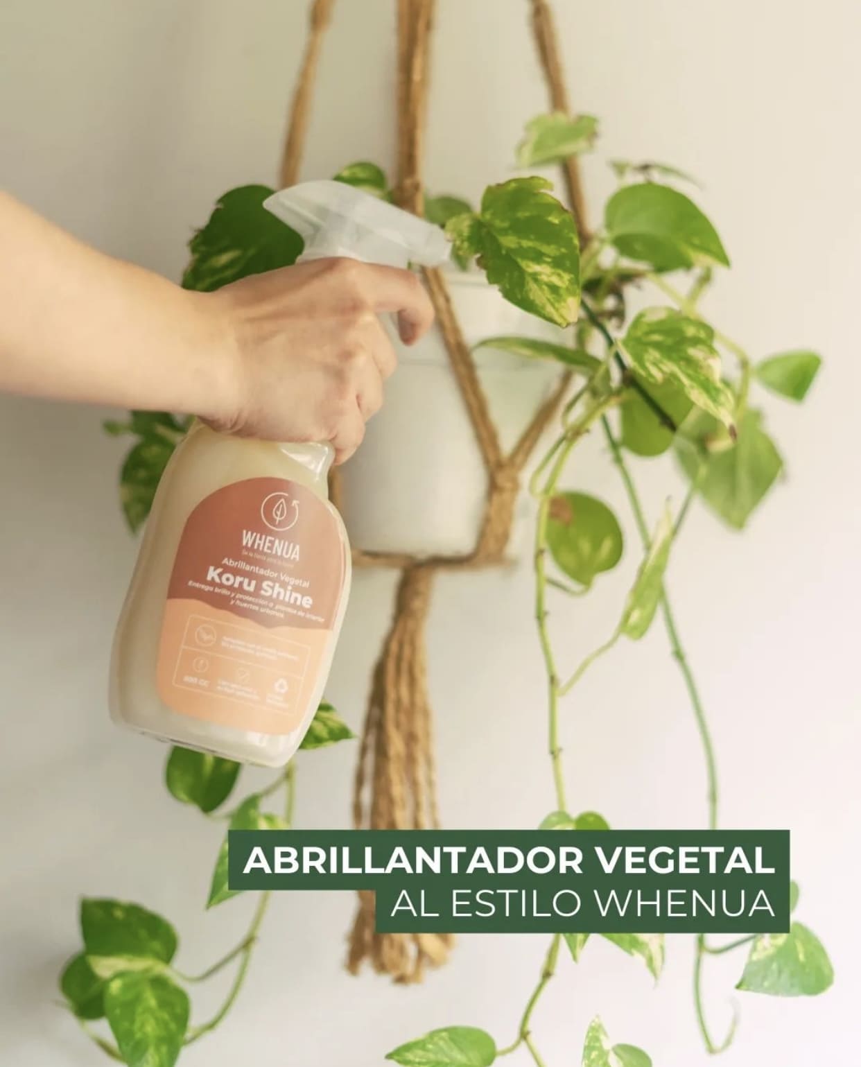 Abrillantador Vegetal Whenua Koru Shine Spray 500cc - Imagen 4
