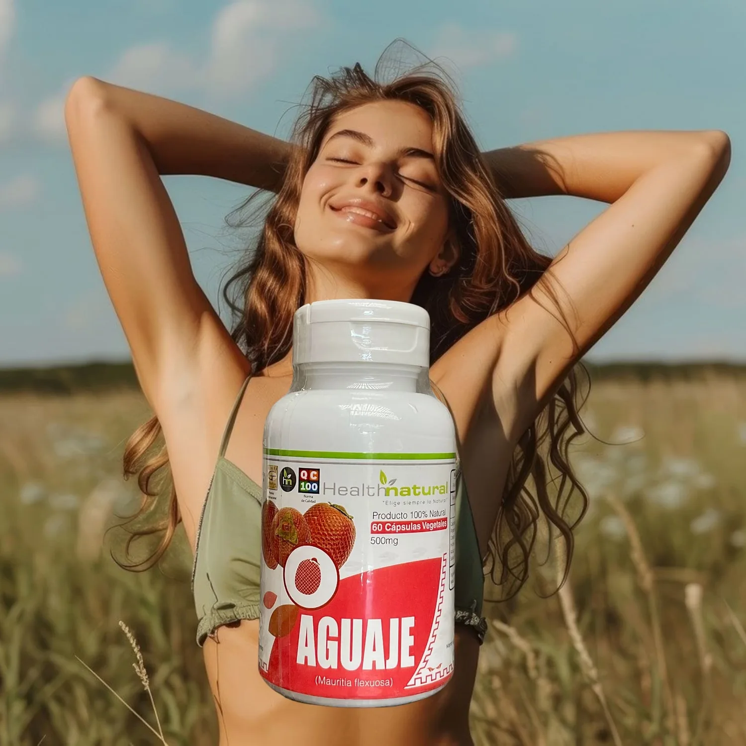 Aguaje Health Natural 60 cápsulas vegetales 100% natural - 500 mg - Imagen 5