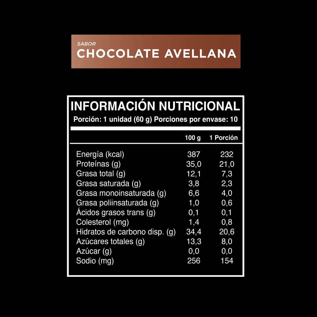 Barritas Wild Foods Chocolate Avellana 21g Proteína - 10 Uds - Imagen 2