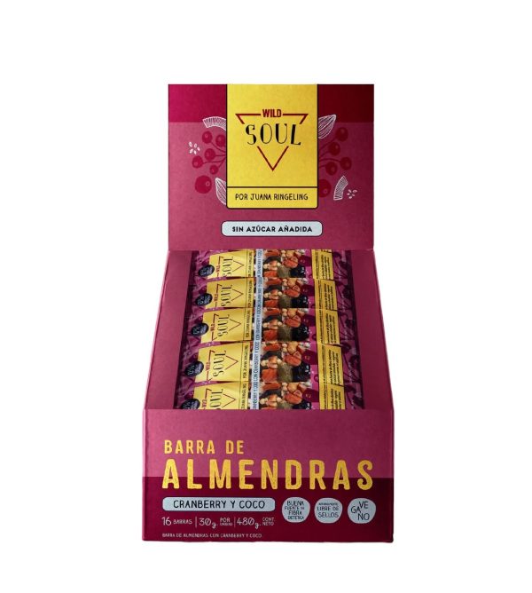 Barritas de Almendra con Cranberry & Coco Wild Foods