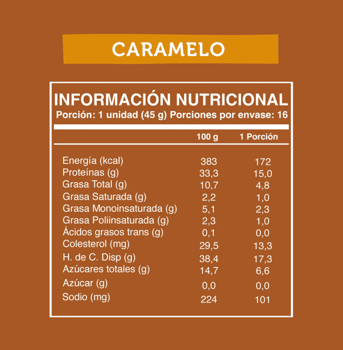 Barritas De Proteínas Wild Foods Caramelo - Imagen 3
