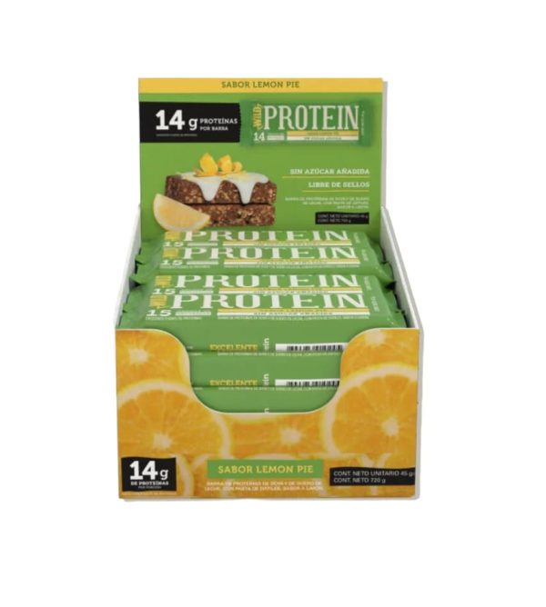 Barritas Wild Foods Lemon Pie 16 unidades