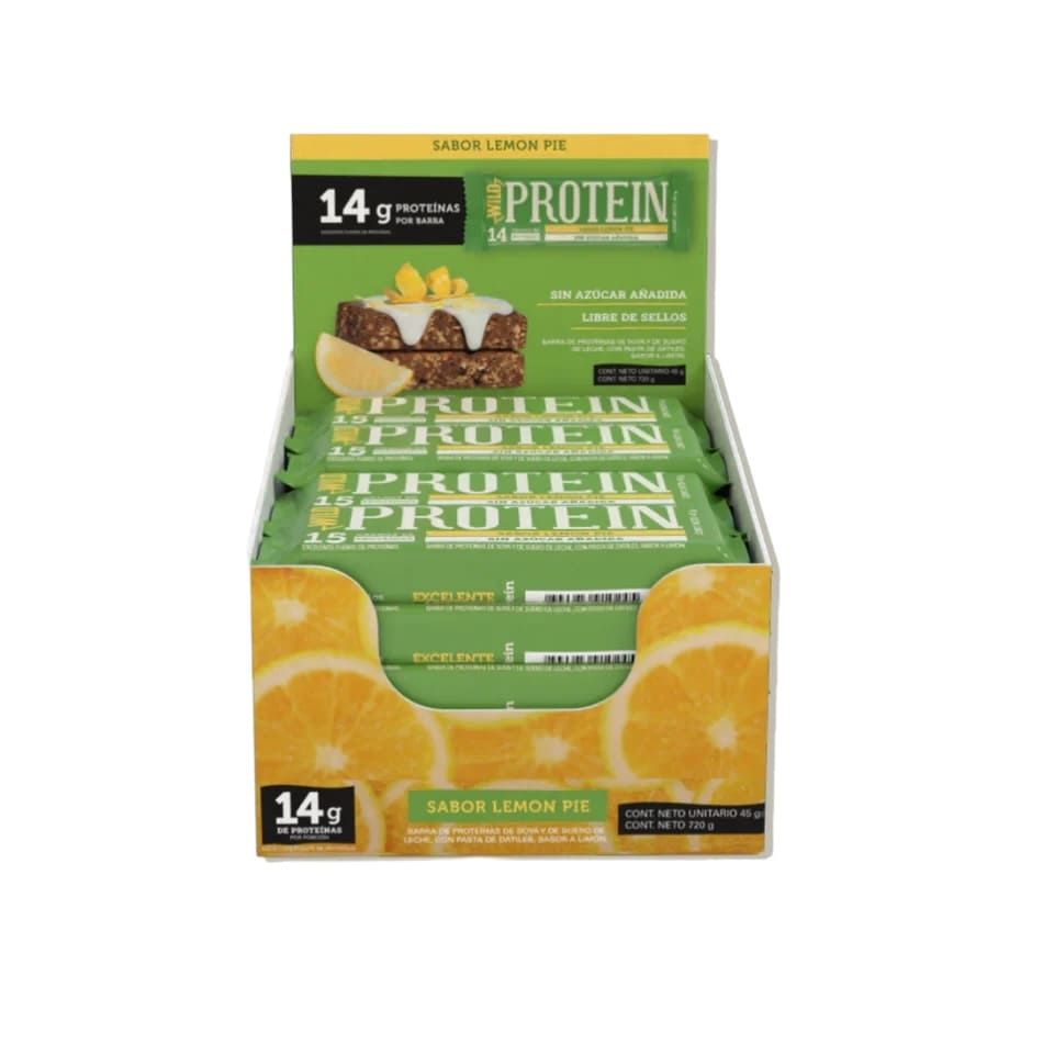 Barritas Wild Foods Lemon Pie 16 unidades