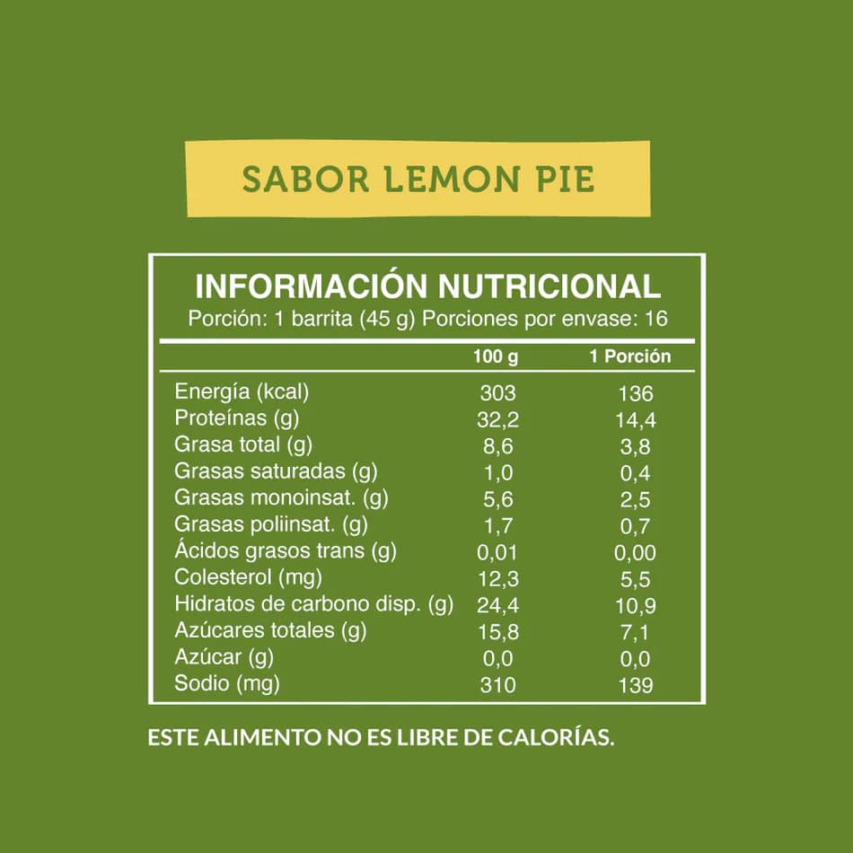 Barritas De Proteína Wild Foods Lemon Pie - Imagen 2