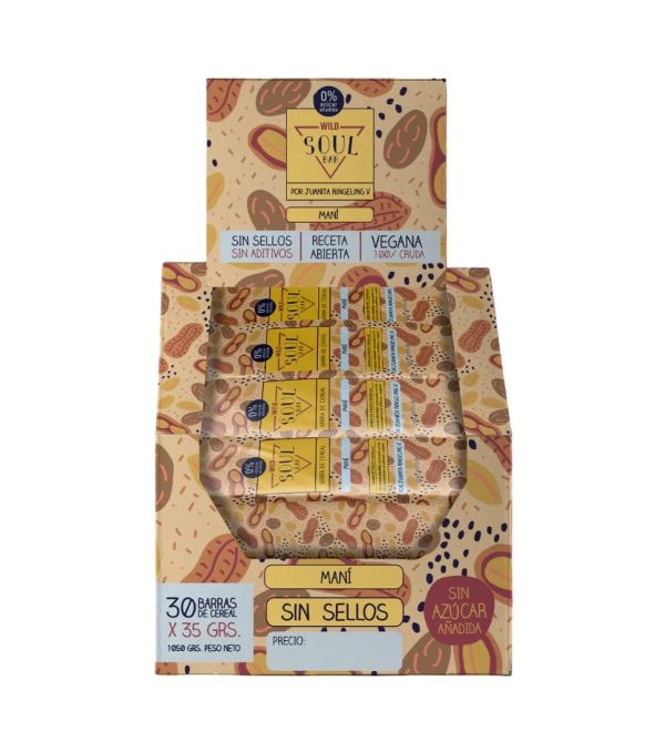 Soul Bar Maní 30 unidades Wild Foods