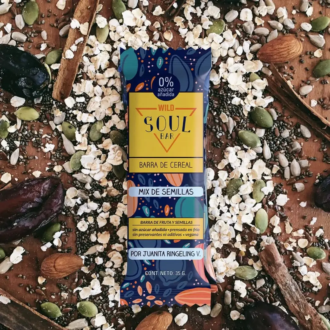 Barritas Veganas Mix Semillas Ancestrales Wild Foods Soul - Imagen 2