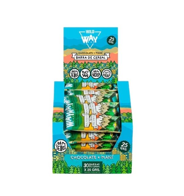 Barritas Way Bar Chocolate Dative Maní Wild Foods Veganas