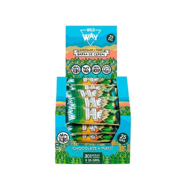 Barritas Way Bar Chocolate Dative Maní Wild Foods Veganas