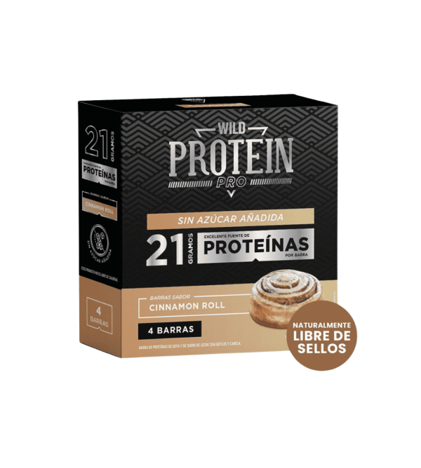 Barritas Wild Proteína Pro Cinnamon Roll Canela