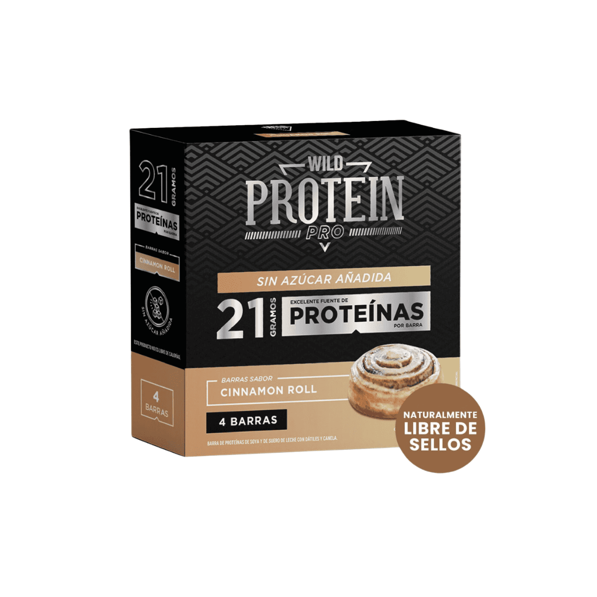 Barritas Wild Proteína Pro Cinnamon Roll Canela