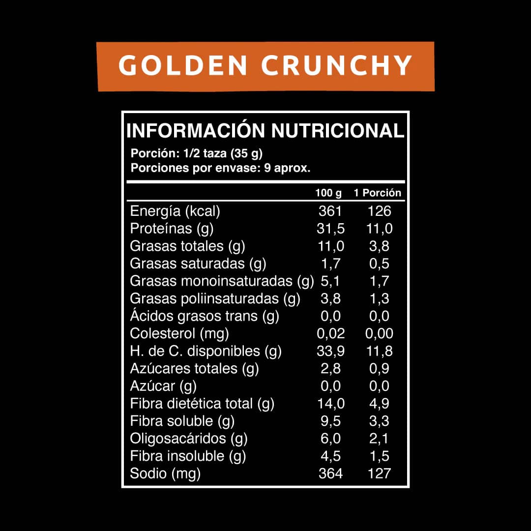 Cereal Vegano Y Proteico Granola Golden Crunchy Wild Foods - Imagen 4