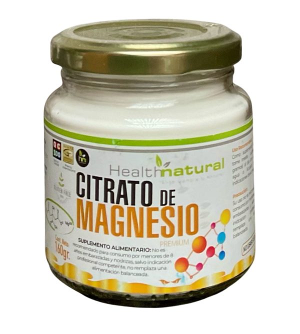 Citrato de magnesio en polvo premium 160 grs