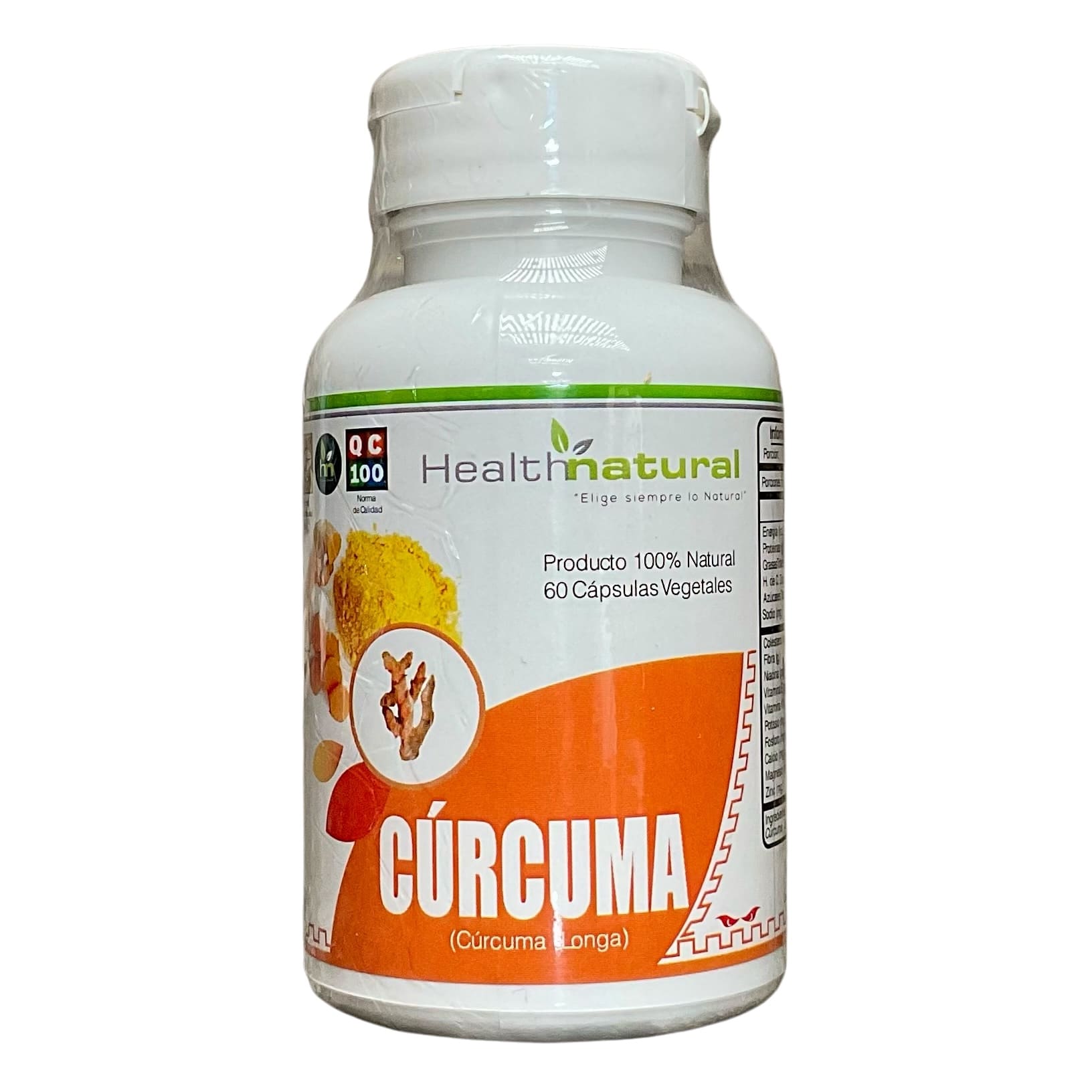Cúrcuma Health Natural 60 cápsulas - 500 mg