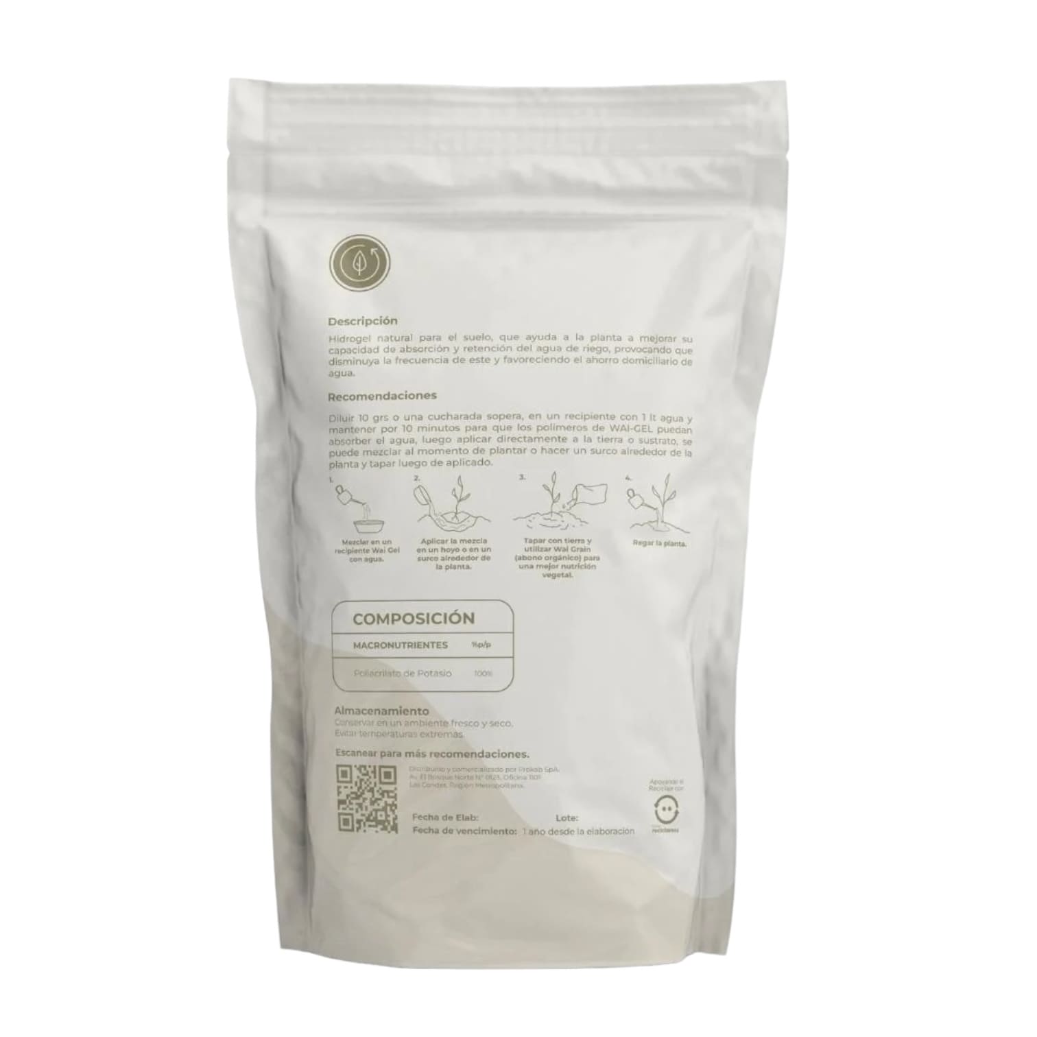 Hidrogel Vegetal Whenua Wai Gel - Ahorro Hídrico - Imagen 2