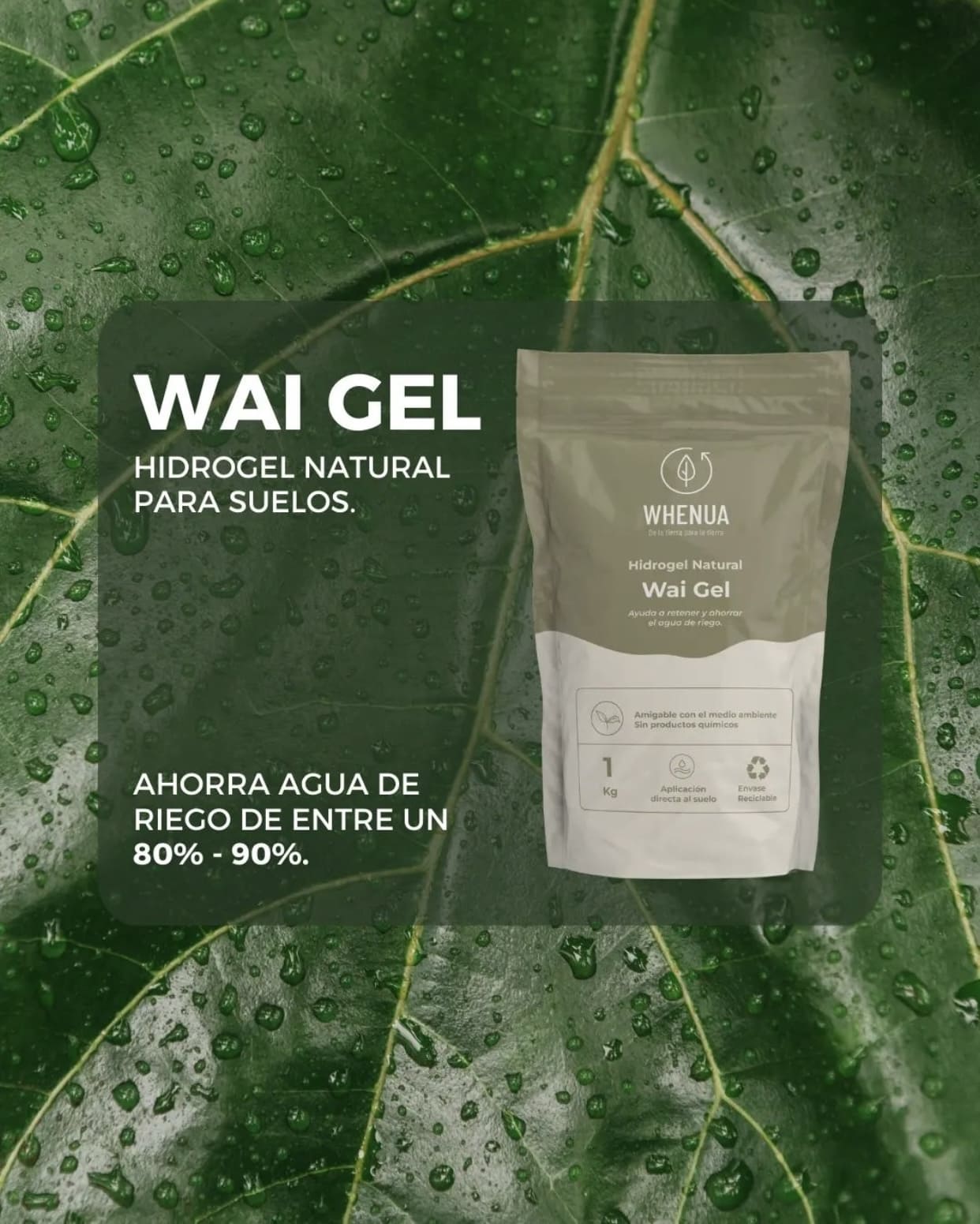 Hidrogel Vegetal Whenua Wai Gel - Ahorro Hídrico - Imagen 6