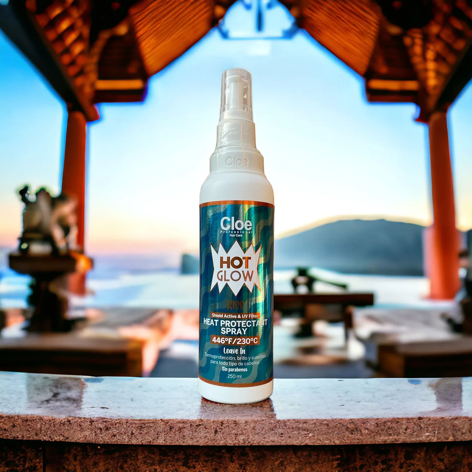 Protector térmico anti-frizz con filtro UV Hot Glow Kiss - Imagen 2