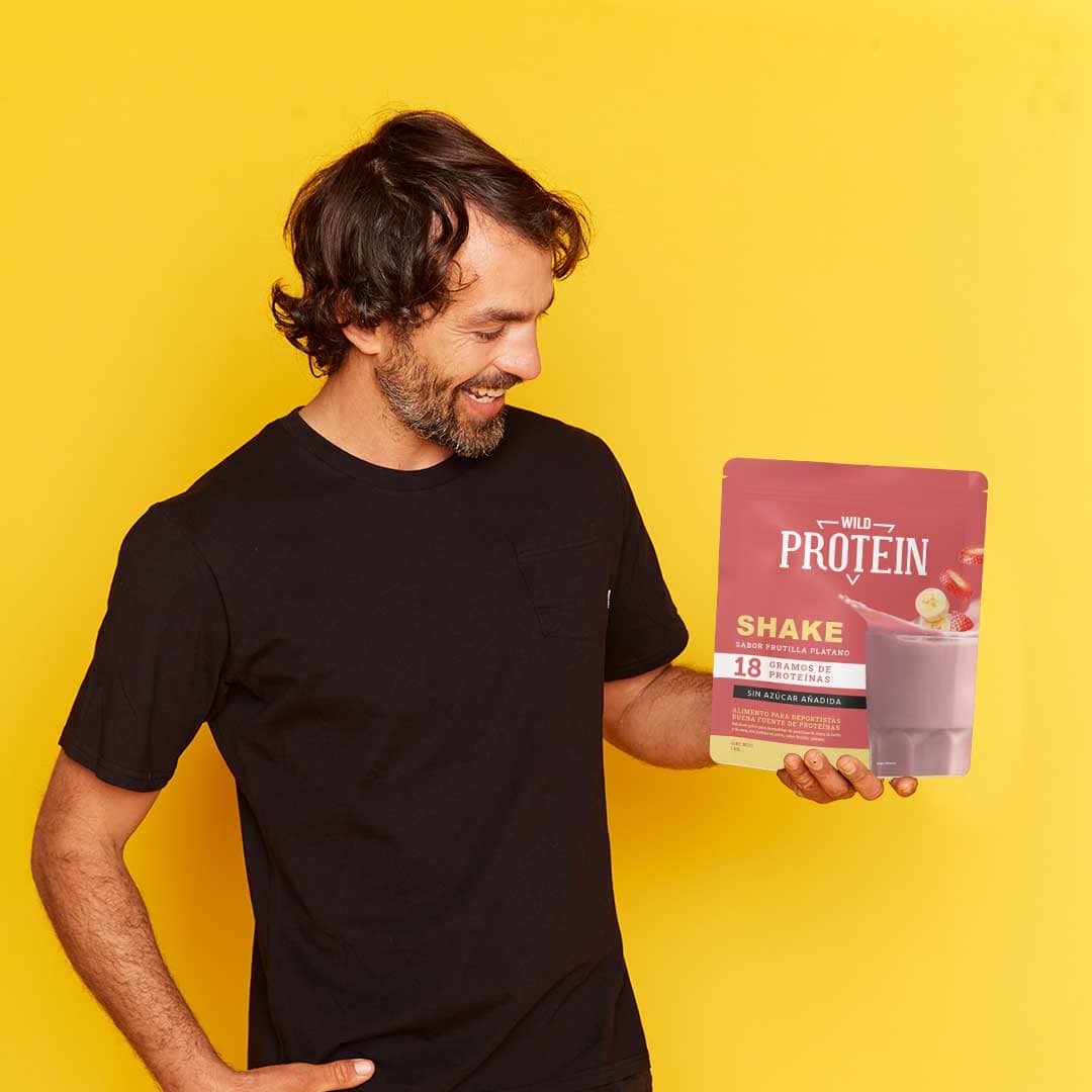 Proteína En Polvo Shake Wild Foods 18g Frutilla Plátano 1 Kg - Imagen 3