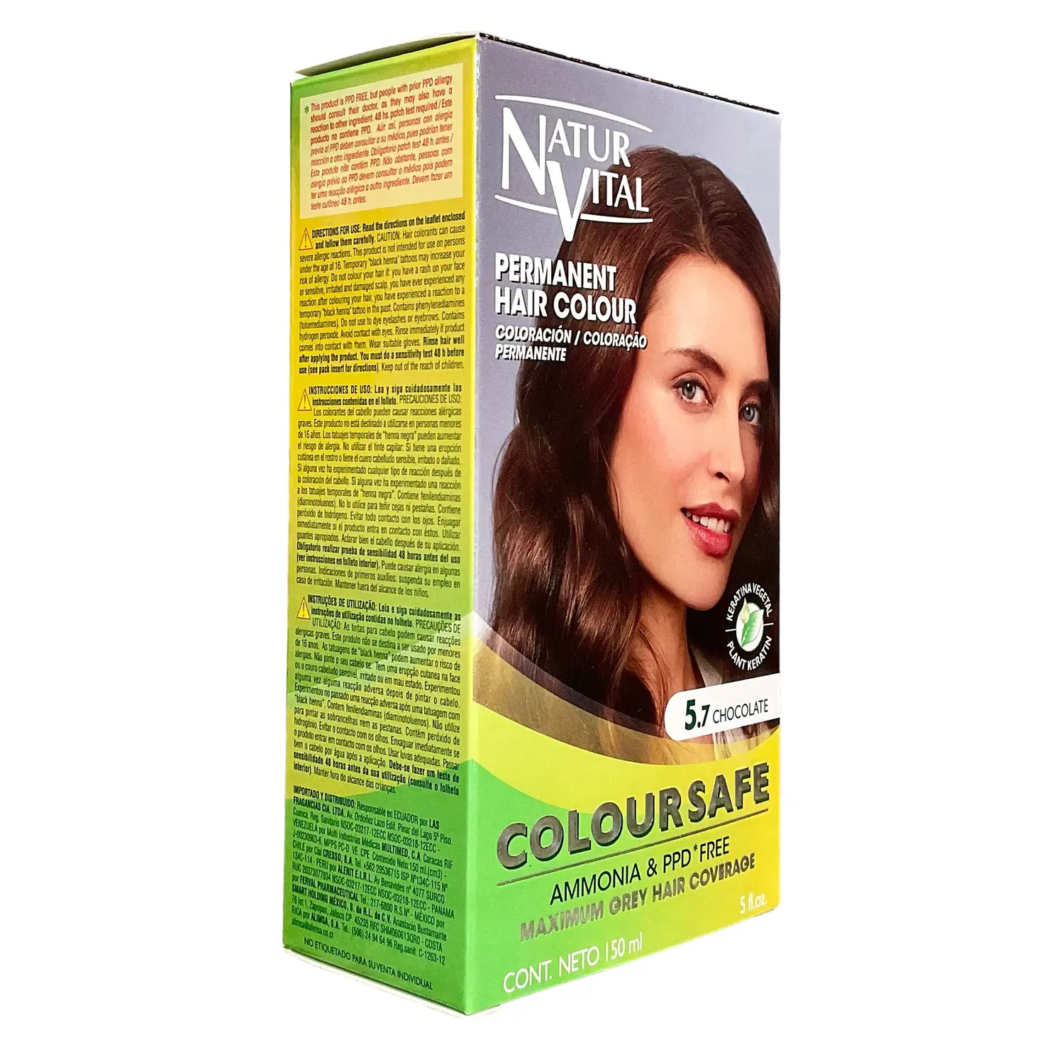 Tintura permanente NaturVital color chocolate 5.7
